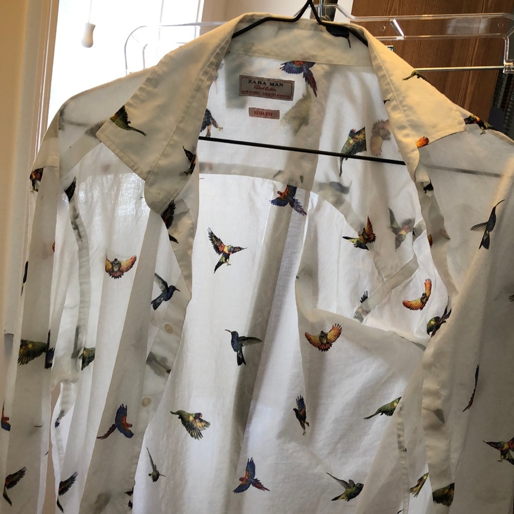 Zara man summer pattern shirt